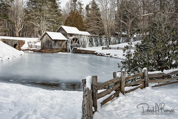Mabry Mill Winter